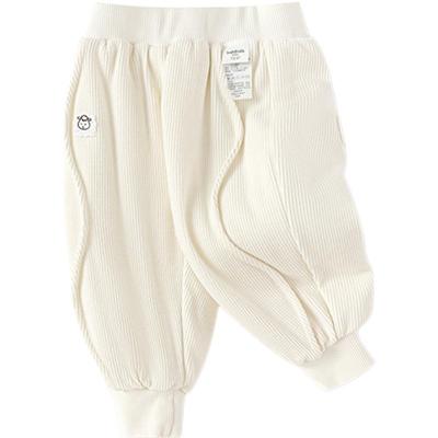 巴拉巴拉女童裤子婴儿宝宝加厚运动裤秋冬款童装儿童休闲白色长裤