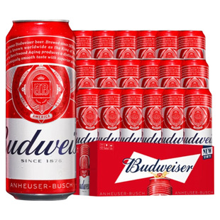 国产Budweiser百威500ml啤酒铝罐新鲜日期多规格