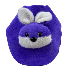 新款卡通立体小兔子貂毛拖鞋鞋面子加厚保暖居家拖鞋布面手工材料