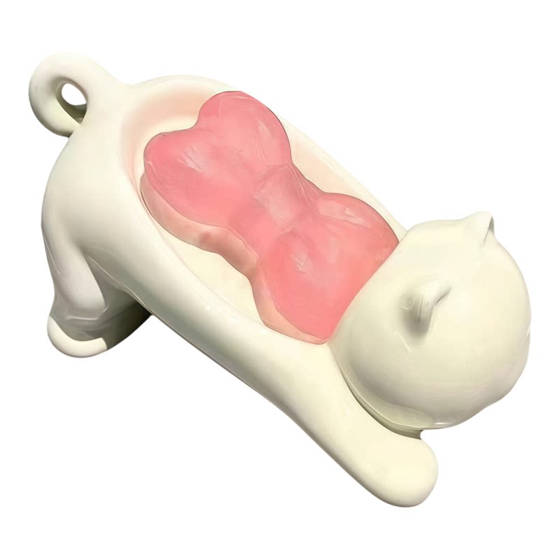 卡通猫咪塑料肥皂盒创意可爱