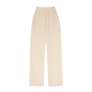 「MISAZ」绒绒暖冬 480g质感保暖卫裤  软糯垂感高腰阔腿休闲长裤