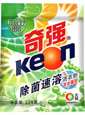 Keon奇强洗衣粉无磷百合花香除菌