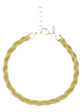 ADHORAS925银意式轻奢三编扁银丝编织手链高级感手饰送女友闺蜜