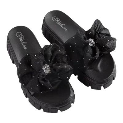 潮流时尚小香风厚底增高外穿拖鞋