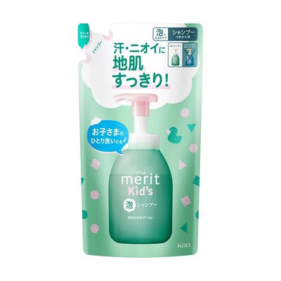 日本花王merit儿童泡沫洗发水