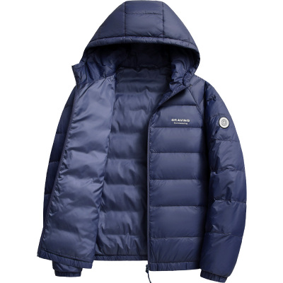 雪中飞情侣款连帽保暖轻薄羽绒服