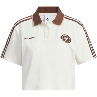 adidas阿迪达斯三叶草女子POLO SS W运动休闲短袖T恤KH1187