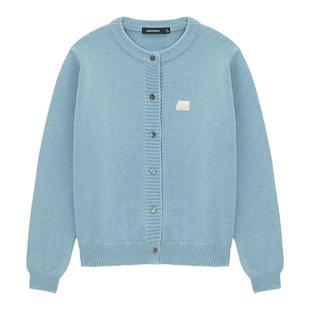 Unvesno(UN) 仿羊驼绒混纺保暖针织miu系慵懒春季毛衣开衫2.0版型