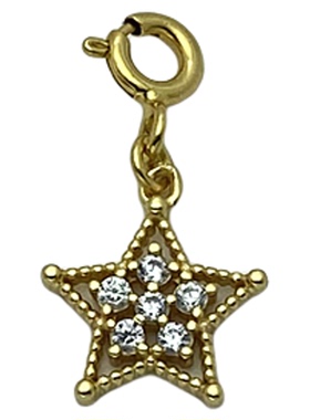 纯银项链五角星吊坠挂件