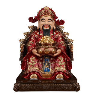 招财财神爷财神家用神像供奉摆件范蠡真身办公室店铺比干开业树脂