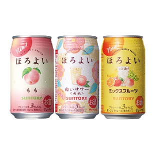 三得利和乐怡日本进口秋日低度微醺预调酒果酒网红3口味350ml*3罐