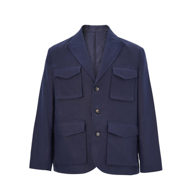 老钱极简松弛早春休闲风衣外套男