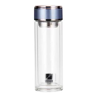 亚泰双层玻璃杯男女士家用泡茶车载水杯隔热茶杯透明杯子定制印字