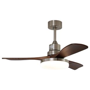 中古风扇灯客厅餐厅吊扇灯家用复古美式卧室灯现代轻奢吸顶灯物设