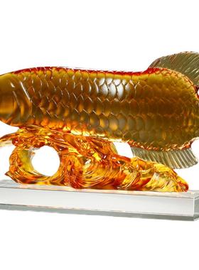 开店开业大吉礼物招财金龙鱼摆件