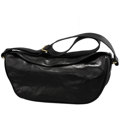 轻奢植鞣牛皮复古邮差包