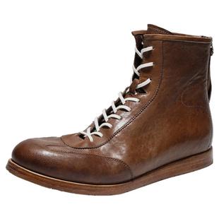 DREAMBOX钧博石洗马皮手工高帮男鞋2025秋冬新款平底舒适马丁靴