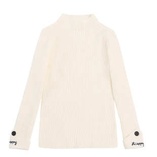 女童童装毛衣打底衫2025秋冬新款儿童厚款针织衫中大童一体绒内搭