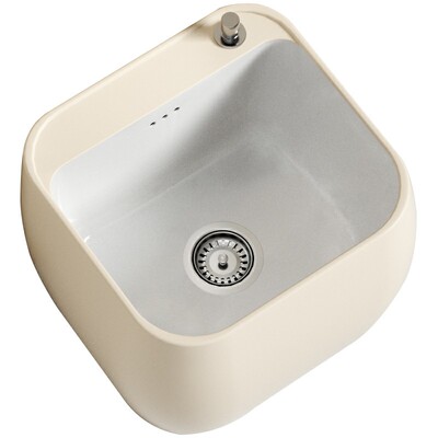 奶油风创意蛋型大容量挂墙拖把池