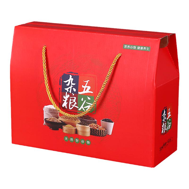 五谷雜糧包裝盒手提盒糧食大米5斤10斤禮盒禮品空盒紙箱定制