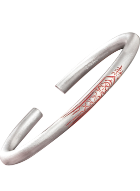 滇庆堂999实心银手镯女2025新款