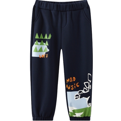 [VIP]【设计师系列】MQD童装男童加绒裤子2025秋冬款儿童运动裤休