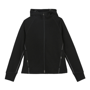 云上生活【星夜外套】半高领显瘦保暖加绒连帽拉链开衫外套上衣女