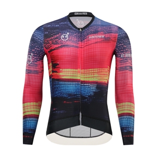 XINTOWN漆夏男长上衣骑行服男款长袖春季新款公路车自行车公路车
