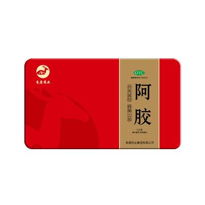 龟鹿药业阿胶块250g滋阴养血补气补血女贫血驴皮阿胶送礼官方正品