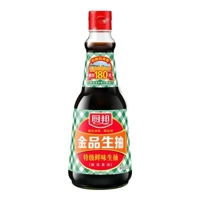 厨邦+金品生抽+410ml+家用瓶装