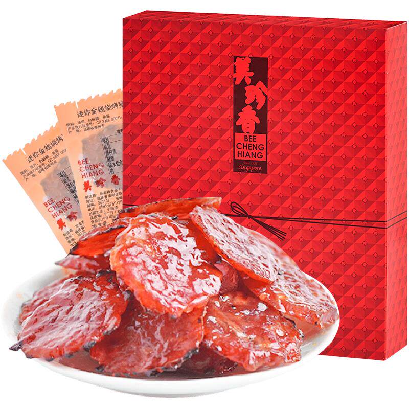 美珍香金钱烧烤肉干零食猪肉脯