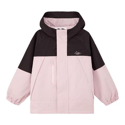 左西女童三合一防风防水冲锋外套