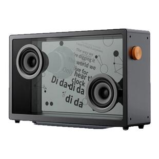 蓝牙音响显示歌词无线字幕音箱客厅氛围复古桌面家用透明K歌音箱