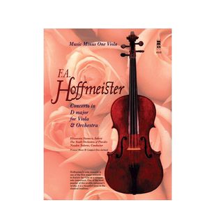 霍夫迈斯特 D大调中提琴协奏曲 附CD MMO原版乐谱书 Hoffmeister Concerto in D Major for Viola and Orchestra HL00400511
