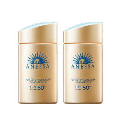 ANESSA/安热沙安耐晒防晒霜金瓶新版面部防晒60ml*2清爽防紫外线