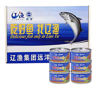 165g*6罐礼盒装大连辽渔远洋金枪鱼罐头油浸水浸茄汁海鲜寿司即食