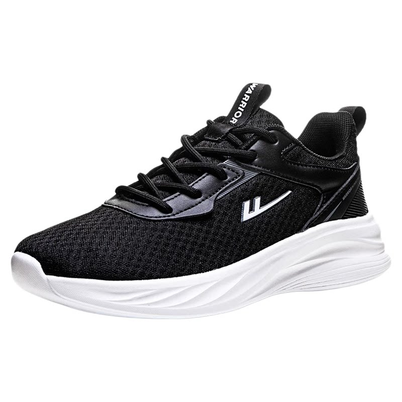 回力男鞋2026新款秋季透气网面休闲运动鞋软底防滑黑色老爹跑步鞋