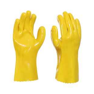 防腐蚀全浸塑胶手套加长加厚干活耐磨耐用劳保维修防水防油防滑