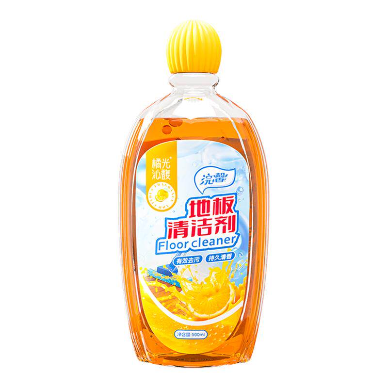地板清洁剂家用拖地专用去污增亮橙香型温和配方洁净速干深层去污