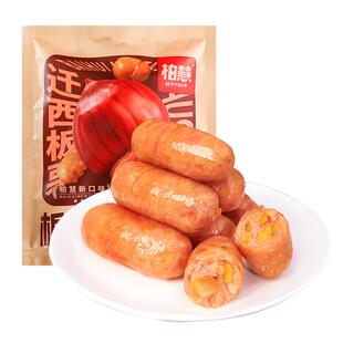 柏慧迁西板栗肉肠爆汁火山石烤肠纯香猪肉肠早晚餐家庭装300g*1袋
