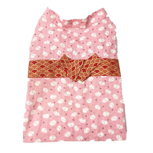 纯棉宠物和服狗狗中小型犬柴犬柯基法斗格子海浪衣服和服浴衣