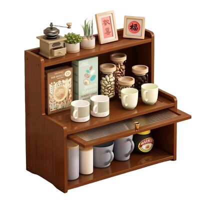桌面台面高级感置物架可放杯子茶杯水杯的架子防尘放置收纳展示架