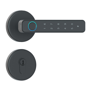 免开孔室内房间木门指纹锁家用卧室密码锁办公室民宿电子智能门锁