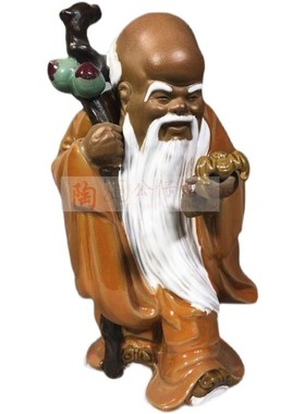 陶瓷工艺品摆件寿星公客厅桌面