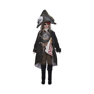 官方正版4分bjd娃娃帕罗海盗船长原创钩子手纯手工娃娃sd人形玩偶