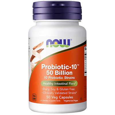 NOW诺奥500亿益生菌胶囊健康肠道