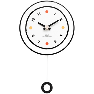 mandelda免打孔家用简约艺术钟表挂钟客厅2026新款创意时尚网红