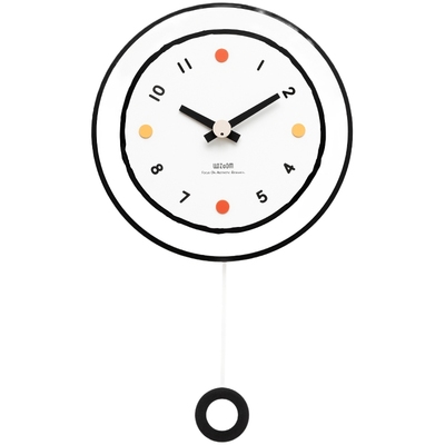 mandelda免打孔简约时钟表