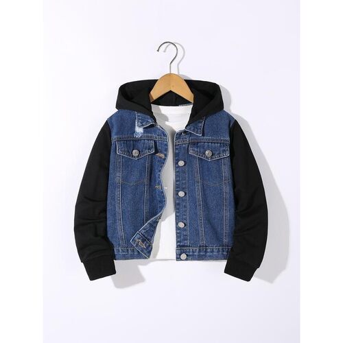 D 23035 Boys' Hooded Denim Jacket 男童牛仔外套 跨境欧美
