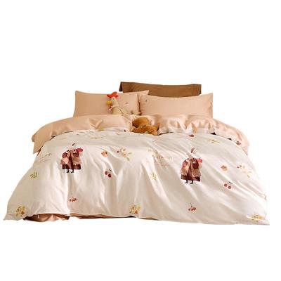 罗莱儿童卡通全棉纯棉被套单人